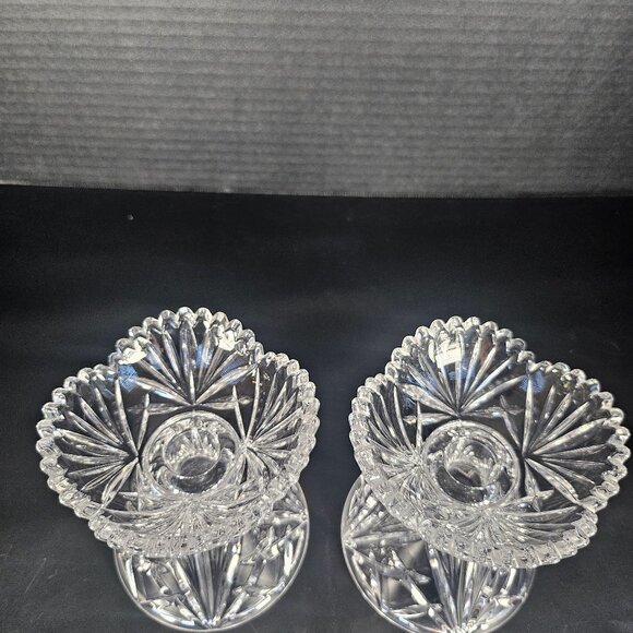Vintage Nachtmann Bleikristall Crystal Candle Holder Set By Mark Aurel - Picture 3 of 10